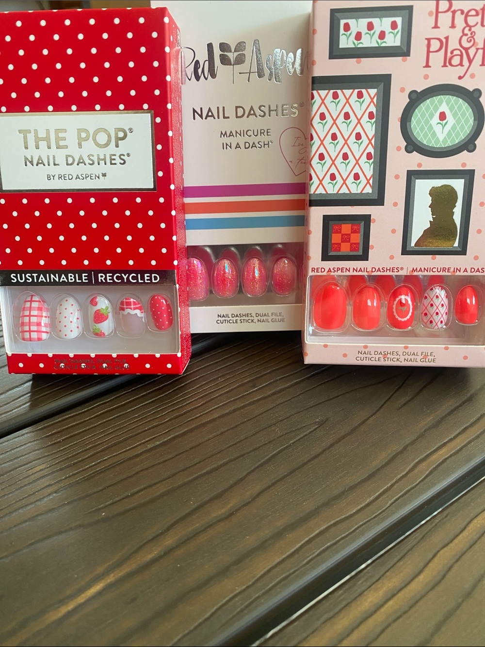 Nail Dashes, 3 sets. Brand new in boxes.